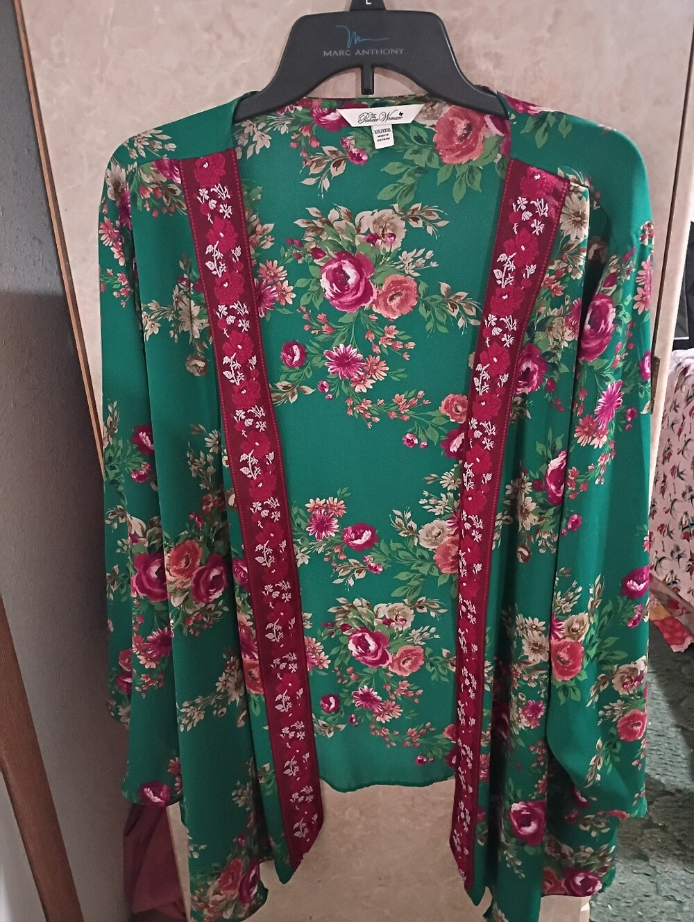 The Pioneer Woman green floral open-front Women’s duster Size xxl/xxxl